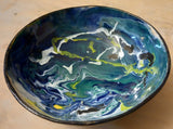 Abstract Blue Bowl